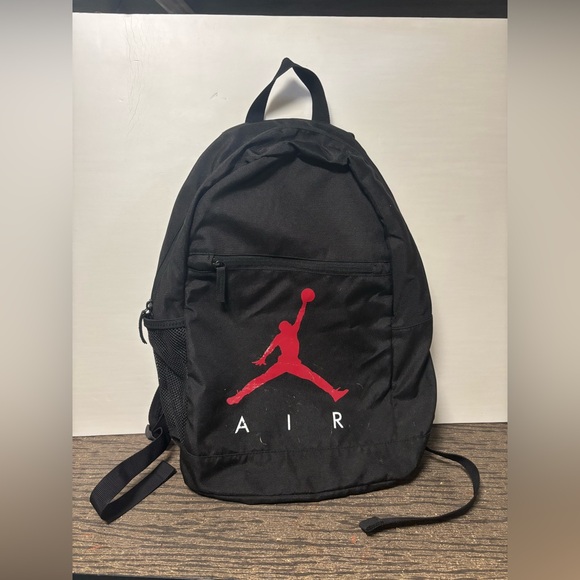 NIKE Air Jordan Backpack Book Bag School Canvas Sneakers Jumpman Back Pack - Picture 1 of 4